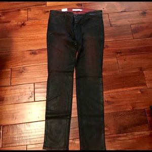 Frankie B red/black coated wax denim 31